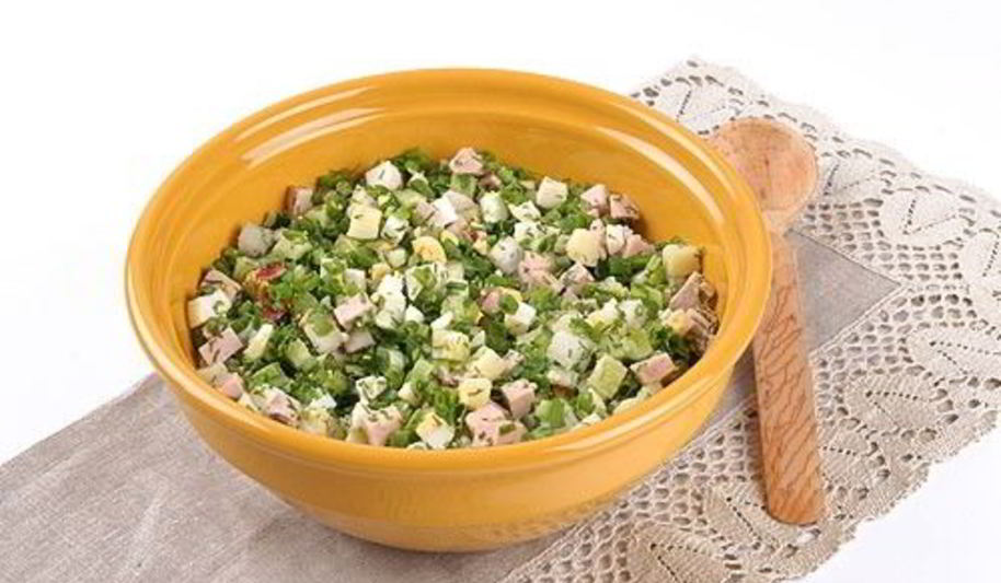 Рецепт закуски окрошка по-русски