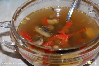 Острый куриный суп