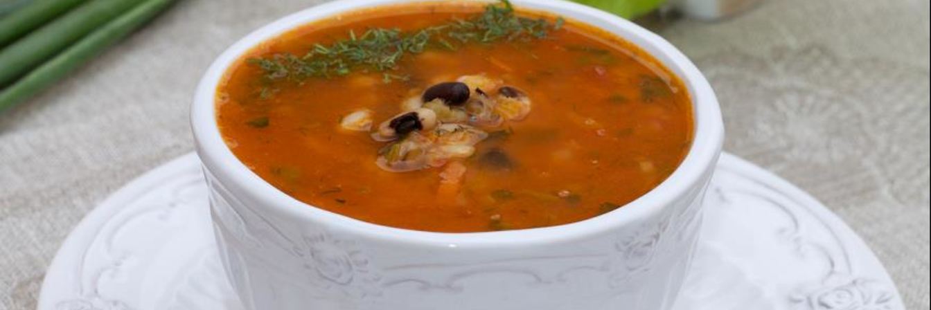 Острый суп с фасолью