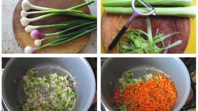 острый суп с фасолью