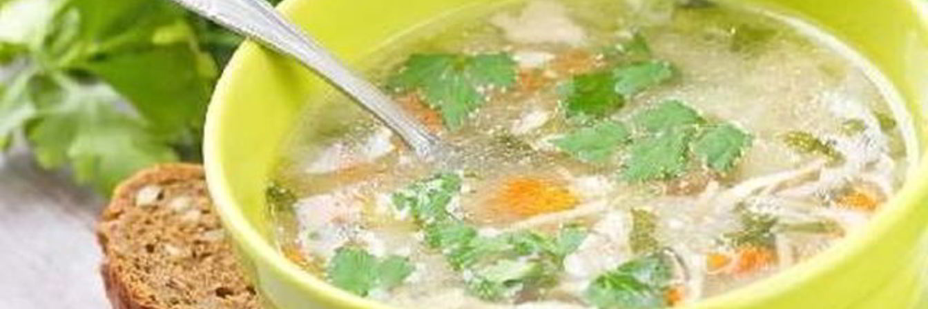 Быстрый овощной суп с вермишелью