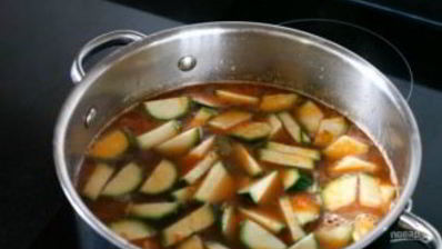 быстрый овощной суп со свининой