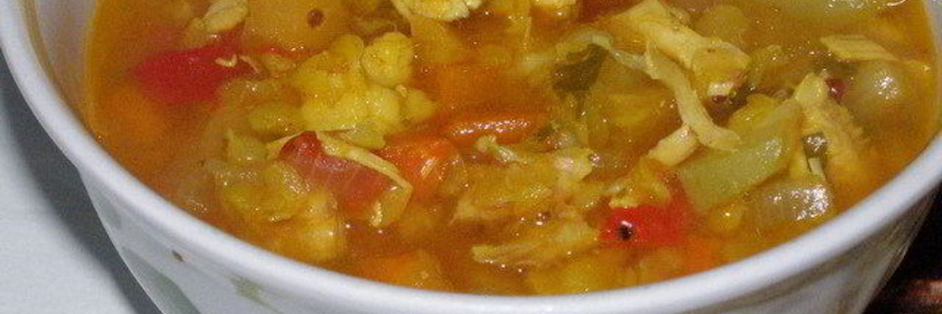 Индийский овощной суп дал