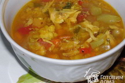 Индийский овощной суп дал