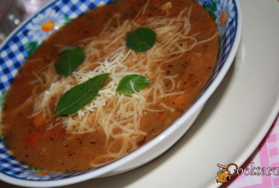 Итальянский овощной суп Минестроне