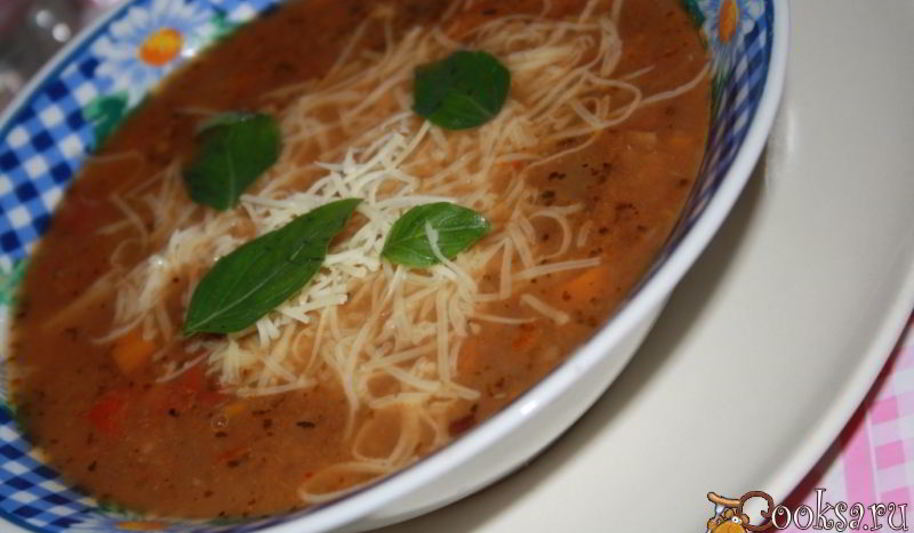 Рецепт итальянского овощной суп минестроне