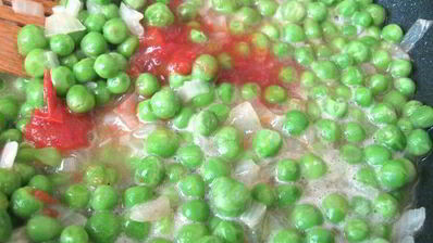 итальянский овощной суп с пастой и зеленым горошком