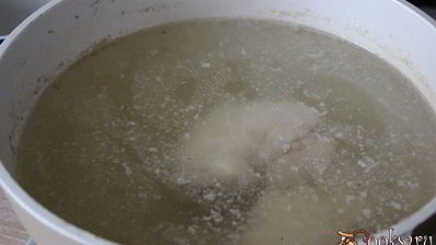 куриный суп с нутом и овощами