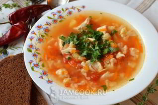Куриный суп с овощами