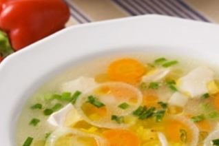 Куриный суп с рисом и овощами