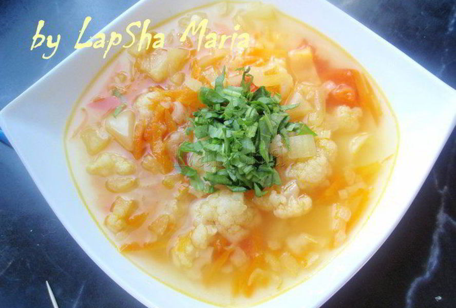 Летний овощной суп Настроение