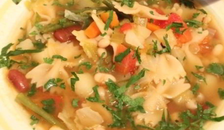 Рецепт минестроне с соусом песто по-генуэзски