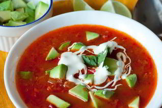 Острый овощной суп с киноа