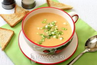 Овощной крем суп со сливками