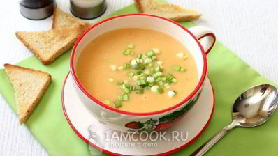 овощной крем суп со сливками