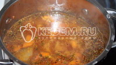 овощной суп с баклажанами