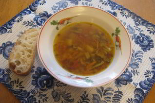 Овощной суп с брокколи