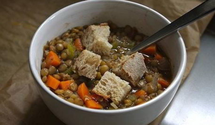 Рецепт овощного супа с чечевицей