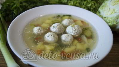 овощной суп с фрикадельками