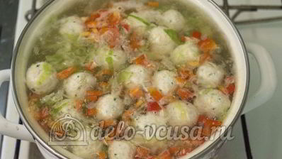 овощной суп с фрикадельками