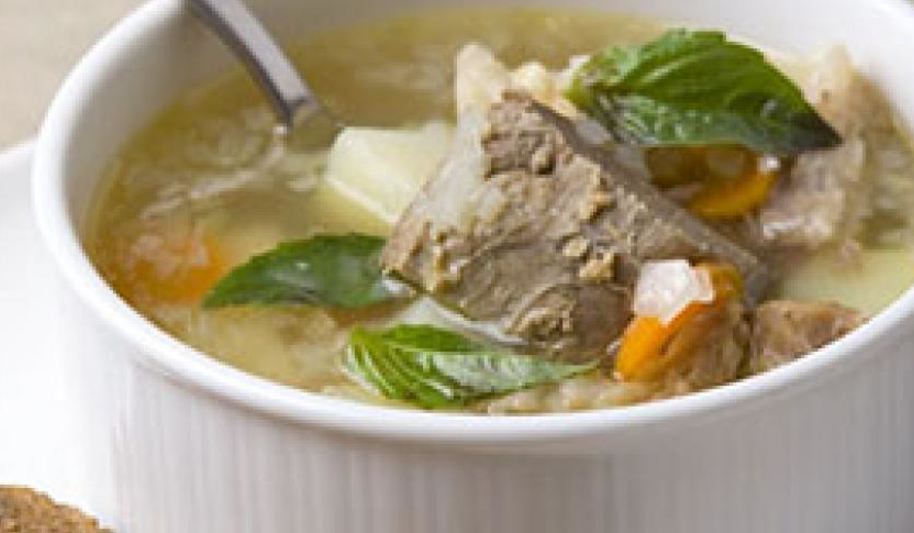 Рецепт овощного супа с говядиной