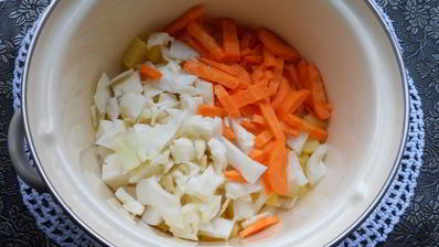 овощной суп с гречкой и куриным фаршем