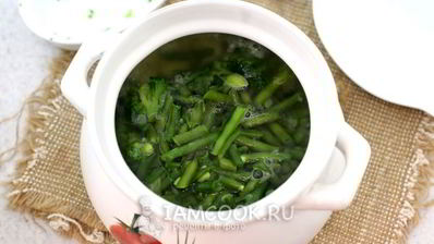 овощной суп с консервированным зеленым горошком