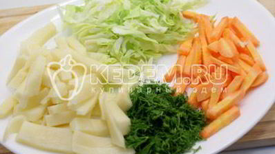 овощной суп с курицей