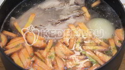 овощной суп с курицей