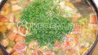 овощной суп с курицей