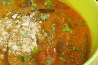 Овощной суп с орехами