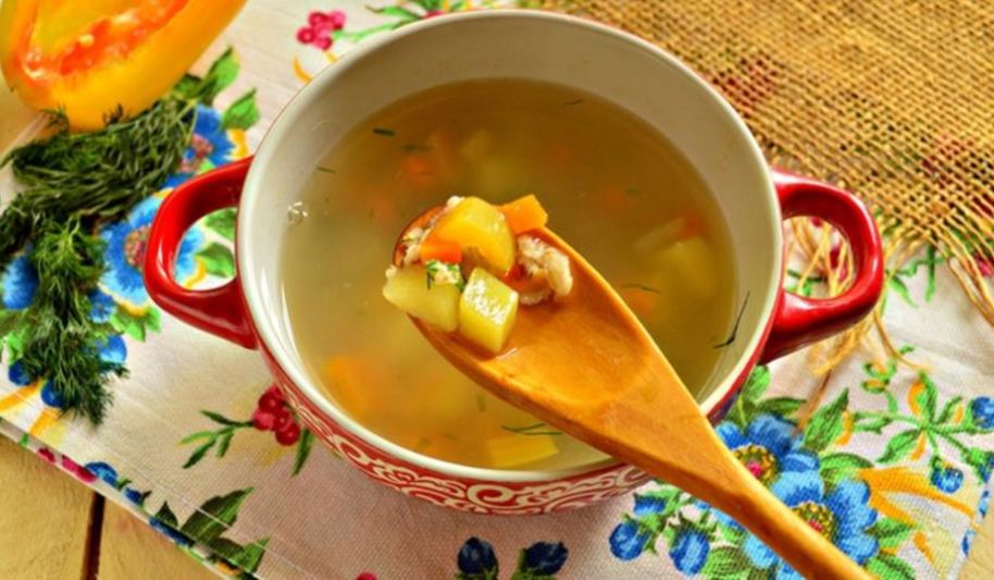 Рецепт овощного супа с овсяными хлопьями