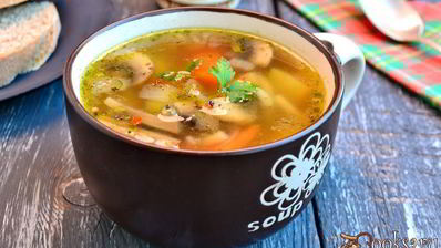 овощной суп с шампиньонами и вермишелью