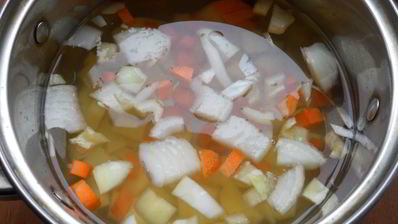 овощной суп с цветной капустой и фрикадельками