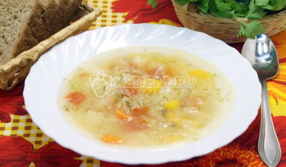 Рецепт овощного супа в мультиварке