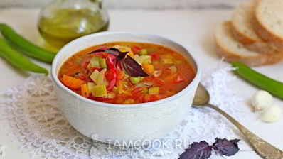 овощной томатный суп