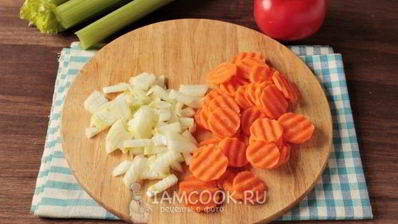 постный овощной суп с сельдереем