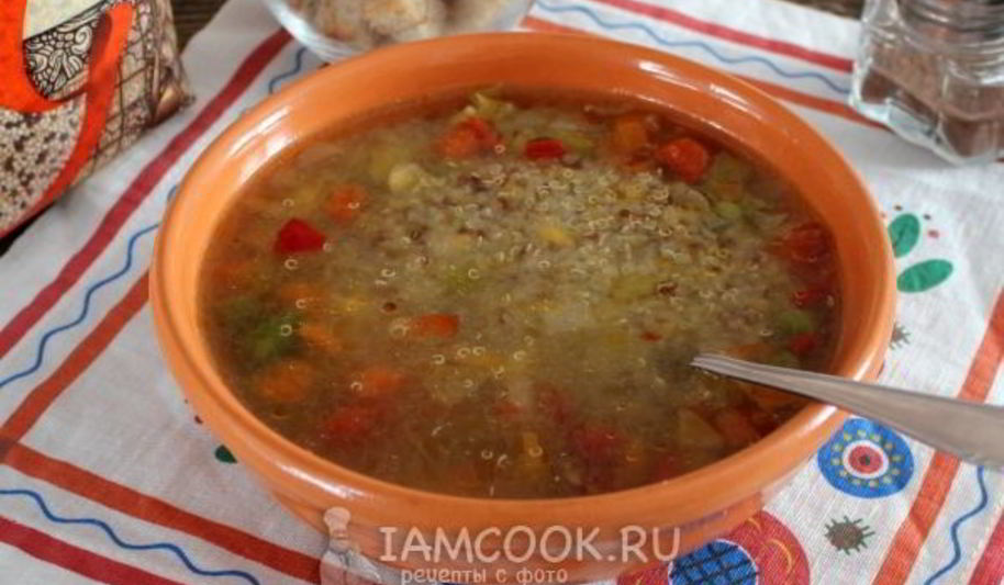 Рецепт супа овощной с киноа