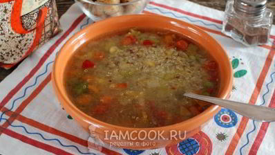 суп овощной с киноа