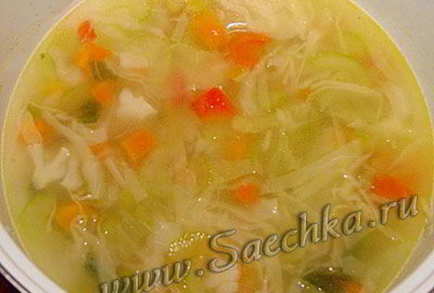 Суп овощной с сельдереем