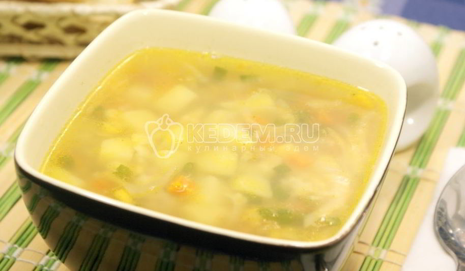 Рецепт супа с фрикадельками и овощами