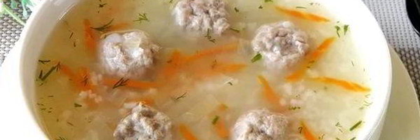 Суп с овощами и готовыми фрикадельками