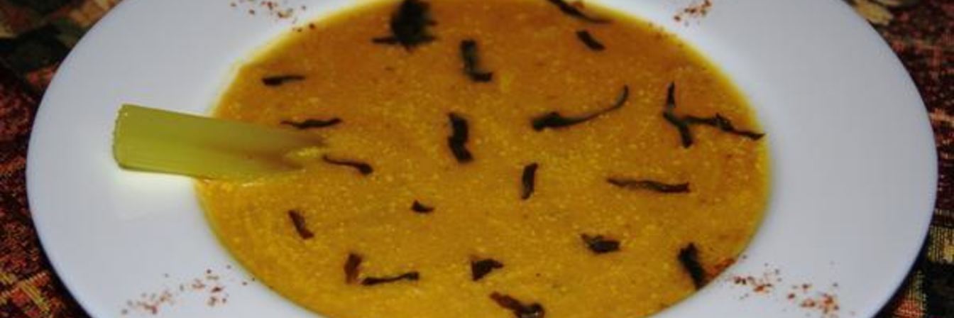 Воскресный крем-суп с цыпленком и овощами