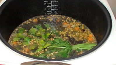 похлебка из перловой крупы с индейкой