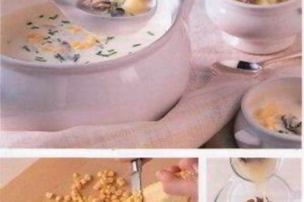 Похлебка с устрицами и кукурузой