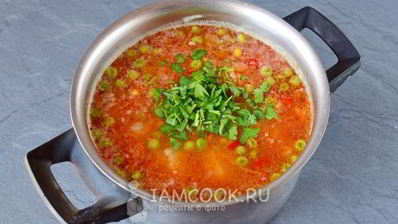 постный рисовый суп