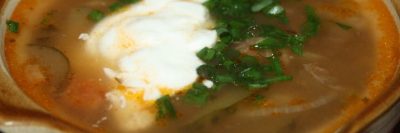 Необычный рассольник с пшеничной крупой