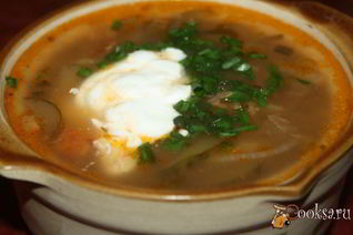 Необычный рассольник с пшеничной крупой