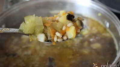 постный рассольник с грибами