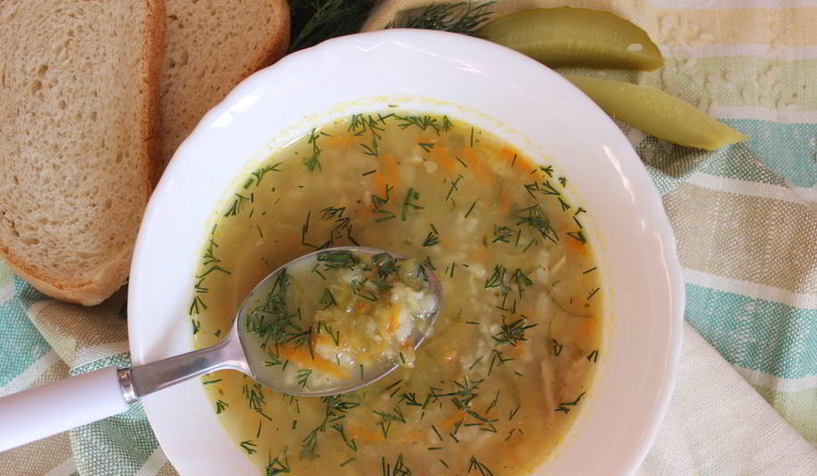 Рецепт рассольника без перловки